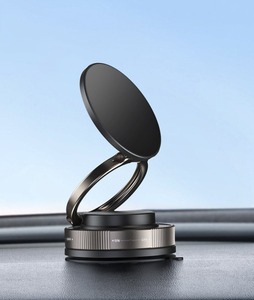 Giá đỡ điện thoại từ tính gắn trên ô tô-Giá đỡ điện thoại hai vòng có thể gập lại di động, điều hướng hấp phụ chân không xoay 360 độ - Product Image 2