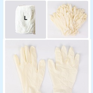 Gants d'examen en latex jetables Eisger S M L sans poudre, qualité médicale, non stériles, usage domestique - Product Image 4