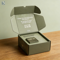 Boîtes cadeaux rigides personnalisées de luxe, faites à la main, avec logo, en carton recyclé, fermeture pliable, papier brillant