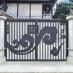 שימוש למגורים אישית אלומיניום מול בית שער גריל עיצובים גן גדר שער