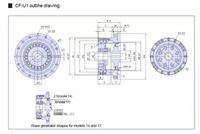 Reductor Armónico para Articulaciones de Robots, Relación 120:1, 20 HP, Montaje con Brida, ODM para Brazos Robóticos Industriales y Colaborativos