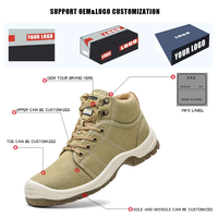 Chaussures de construction de sécurité industrielle pour hommes avec tête et plaque de fer anti-crevaison, matériau PU, embout en acier, bottes de protection