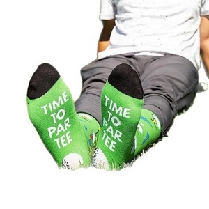 Chaussettes montantes en coton jacquard, décontractées, sportives, tendance, antibactériennes, absorbant la transpiration, pour le golf, le pickleball et la lutte contre les incendies, transfrontalières - Product Image 5