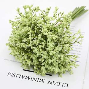 Vente flash - Décoration de mariage - Fleurs artificielles colorées au toucher réel - Gypsophile - Product Image 6