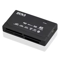 Mini Lector de Tarjetas de Memoria Todo en Uno, Lector de Tarjetas USB 2.0 de 480 Mbps, Lector de Tarjetas TF MS M2 XD CF Micro SD