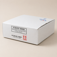 Isolierte Schaumstoffkern-Versandbox mit Aluminiumfolie-Auskleidung und Wellpappe-Außenkarton für Meeresfrüchte-Kühlkettenlieferung