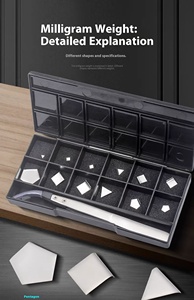 Équipement de laboratoire pour ensembles de poids pour balances et balances de précision 1mg-500g F2 Un ensemble en acier inoxydable - Product Image 4