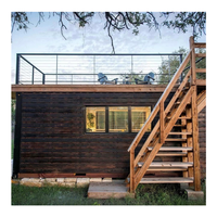 Mini-maison préfabriquée en conteneur à deux étages, design moderne, pour usage commercial et sanitaire