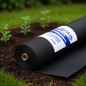 Toile géotextile non tissée Idig Green 4 x 100 pieds 8 oz pour le contrôle des mauvaises herbes et la couverture du sol en aménagement paysager - Product Image 2