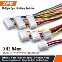 Câble de raccordement électronique homologué sur mesure avec connecteur femelle PA66 2, 3 ou 4 broches JST XH pas de 2,5 mm