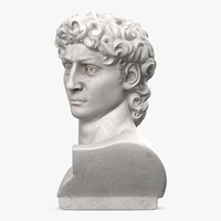 Service d'impression polymère rapide SLA SLS 3D, modèle 3D personnalisé pour buste de david, belle statue en marbre