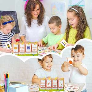 Tarjetas Educativas Cognitivas Diarias, Juguetes para Niños, Tarjetas de Aprendizaje Interactivas para Padres e Hijos, Tabla de Bolsillo - Product Image 3