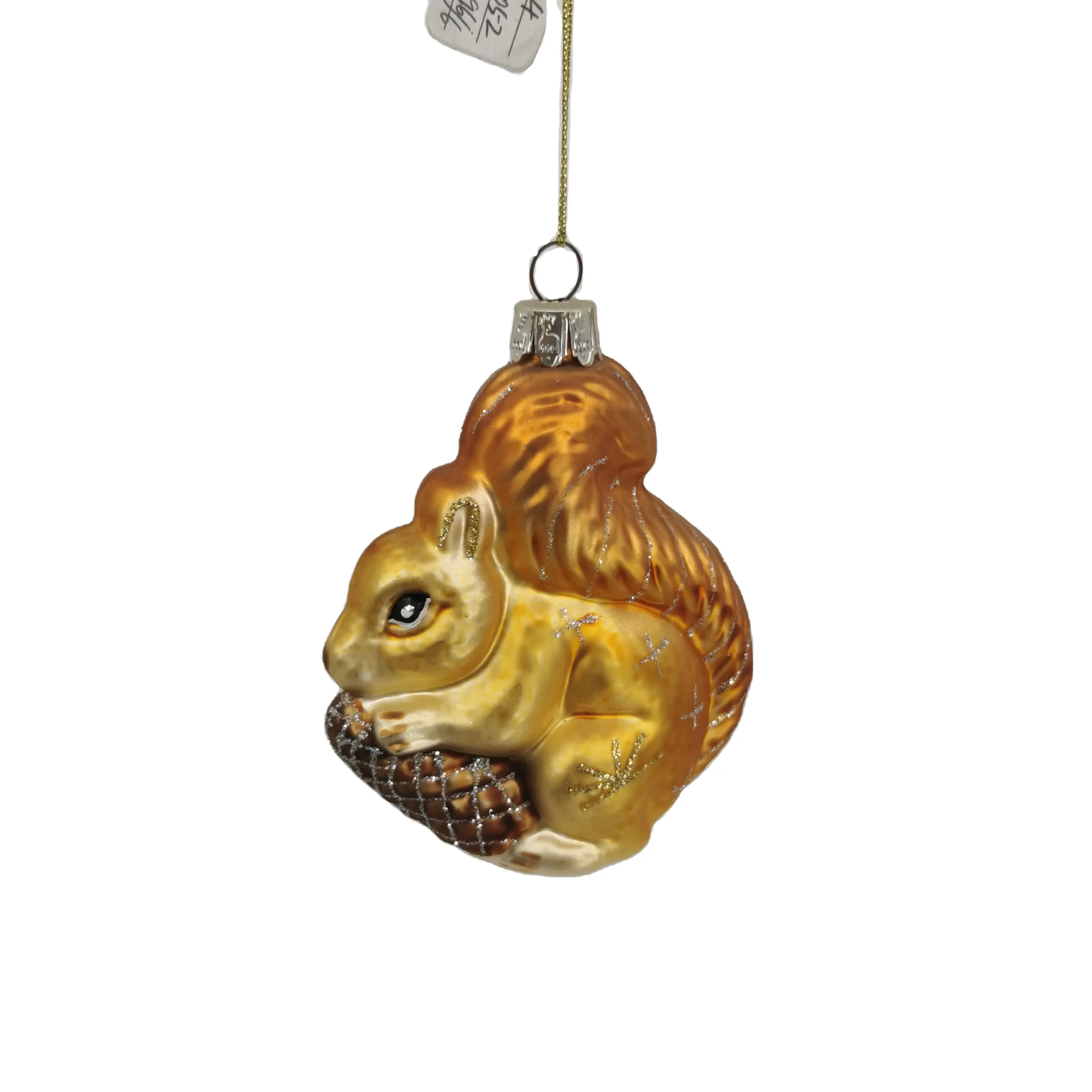 Yeni sıcak satış yüksek kaliteli cam hayvanlar oyuncak Mini yılbaşı ağacı süsleme hediye