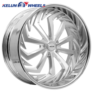 Bán buôn 24 "26" Vàng/CHROME/bàn chải/đánh bóng/gia công/Sơn lõm bánh xe giả mạo bánh xe - Product Image 4