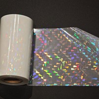 Film holographique transparent de qualité supérieure, papier transfert, film de marquage à chaud pour l'impression d'emballages de luxe pour cosmétiques et cigarettes