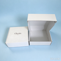 Boîte d'expédition en carton ondulé avec logo personnalisé, empilable, pour chaussures, robuste, pliable, emballage pour baskets
