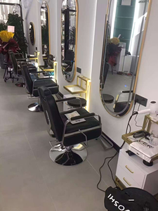 Luxury Gold Plated Salon Trolley with <b>Drawers</b> Professional Hair Rolling Cart Modern Barber Beauty Storage Cabinet for Stylist - Product Image 5