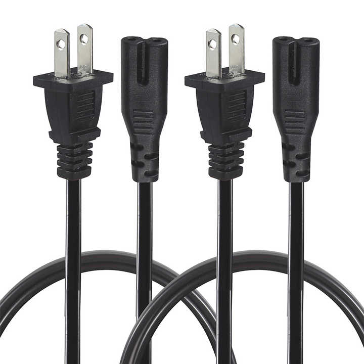 wholesale 美国插头iec c7 c7nema 1-15p极化iec320连接器电缆母2叉图