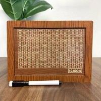 Tirelire en bois artisanale, boîte de rangement pour pièces de monnaie, décoration d'intérieur, tirelire 1000 EURO, cadeaux pour enfants, tirelire cochon en bois