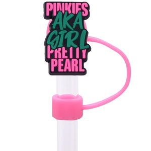 Couverture de paille de la société de sororité vert rose Stanley couvercle de paille 40oz gobelet Alpha <span class=keywords><strong>Kappa</strong></span> tasse couvercle de paille de bouchon de poussière décoratif - Product Image 4