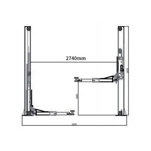 Elevador de coche de dos postes de bajo precio con liberación manual de dos lados Elevador de coche de 2 postes - Product Image 5