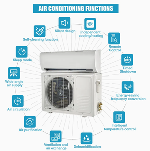เครื่องปรับอากาศ48โวลต์แยก12000-24000 BTU ประหยัดพลังงานได้รับการรับรองจาก ce/cccc/rohs สำหรับโทรคมนาคมพลังงานแสงอาทิตย์บนตะแกรง AC/DC-12K 18K 24 - Product Image 1