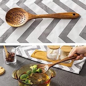 Venta al por mayor de cuchara de madera de mango largo para la boda precio barato vajilla para comer mezclar agitar por ARTISAN AURA - Product Image 3