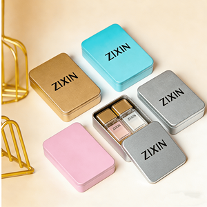 Прямоугольная жестяная коробка с индивидуальной печатью логотипа, низкий минимальный заказ, прочный универсальный контейнер для упаковки подарков и хранения печенья - Product Image 5