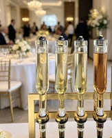 Support de table en métal doré personnalisé pour diffuseur de parfum à bâtonnets, 6 têtes, 375ml/500ml, machine de remplissage, présentoir de parfum pour mariage et fête