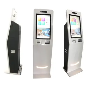 Hotel de pie personalizado de pie Auto Check in/Check out Kiosco Hospitality key Card Machine con lector de tarjetas de habitación
