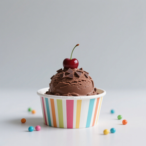 4oz 8oz 12oz 16oz Custom Logo Printing Ice Cream Cup Frozen Yogurt Gelato Bowls 1oz-32oz Disposable Paper Bowl - Product Image 3