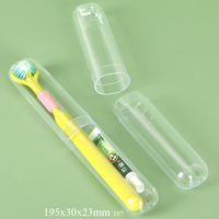 SUNSHING Boîte de rangement de voyage en plastique transparent pour brosse à dents, étui de protection pour dentifrice, support personnalisé pour brosse à dents