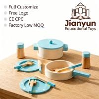 Ensemble de cuisine en bois style nordique, jouets d'imitation pour enfants, vente en gros, jeux de rôle, CE EN71 ASTM OEM ODM
