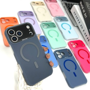 Funda Magnética de Lujo para Teléfono, con Acabado Mate, Compatible con Carga Inalámbrica, para <span class=keywords><strong>iPhone</strong></span> 18, 17, 16E, 15, 14 Plus, 13, 12, <span class=keywords><strong>11</strong></span> Pro Max, de Silicona - Product Image 3