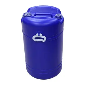 60L Kunststoff trommel mit Griff blauer Eimer hochwertige HDPE 60 Liter Kunststoff barre für die Chemie