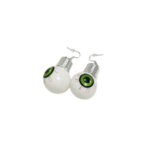 Colliers à yeux lumineux clignotants pour fête d'Halloween, breloques yeux lumineux, boucles d'oreilles et bandeaux, articles de fête fantaisie - Product Image 4