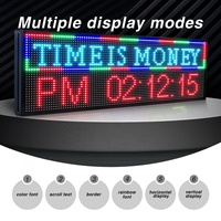 Écran LED P10 couleur RVB personnalisé pour intérieur/extérieur, avec affichage de texte défilant, programmable Wi-Fi, pour messages, ascenseurs et éducation