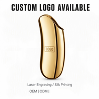 Étui de briquet en métal chromé doré avec logo personnalisé, compatible J5 J6, durable, lisse, cadeau d'affaires