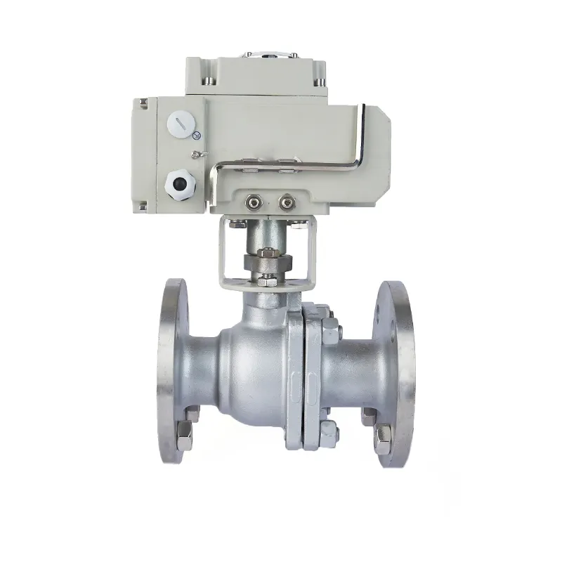 Wholesale Wcb 4inch 24v 12vdc 220v Cf8 Cast steel Electric Drive Urgently Two Way Steam Flange Motorized Ball Valve