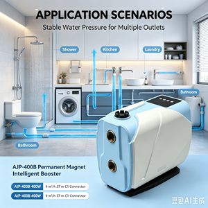 Pompe de surpression domestique <span class=keywords><strong>automatique</strong></span> intelligente à faible bruit et pression constante, auto-amorçante - Product Image 6