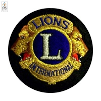 Écusson brodé en feutre 3D personnalisé avec logo de club civil OEM LI, écussons de services aux scouts, nous servons