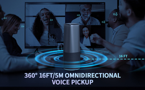 Système <span class=keywords><strong>de</strong></span> vidéoconférence USB HITROLINK HD 1080P portable tout-<span class=keywords><strong>en</strong></span>-un ultra grand angle <span class=keywords><strong>en</strong></span> plastique, acier et aluminium à mise au point fixe pour diffusion <span class=keywords><strong>en</strong></span> direct - Product Image 3