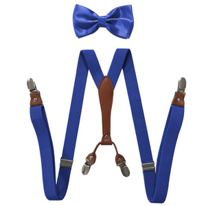<span class=keywords><strong>Tirantes</strong></span> Unisex <span class=keywords><strong>con</strong></span> Diseño en Y y 4 Clips, <span class=keywords><strong>con</strong></span> Corbata de Moño de Satén a Juego, Cinturón de <span class=keywords><strong>Tirantes</strong></span> Elástico de 2.5 cm, Accesorio Formal <span class=keywords><strong>para</strong></span> Bodas - Product Image 6