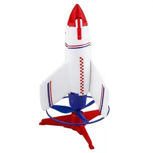 新款儿童户外运动发射火箭玩具带发光二极管可充电电动户外玩具火箭发射器带发光二极管灯