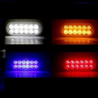 Luz Estroboscópica de Advertencia para Automóvil, 12SMD, Luz Intermitente de Emergencia para Parrilla, Luz de Señalización para Remolque, Camioneta, SUV, Luz Lateral LED de Tráfico