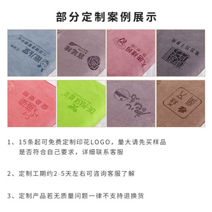 Runle ผ้าไมโครไฟเบอร์แบบหนาสำหรับใช้นวดในร้านเสริมสวย35x35 40x40 40 40X80 60x90ดูดซับด้วยโลโก้ - Product Image 4