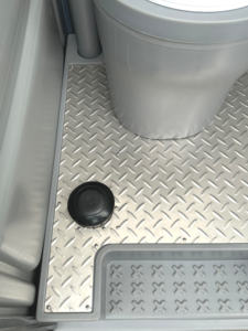 WALTOR H9-a1 Toilette portable moderne en PEHD - Montage facile, durable, écologique, sans eau pour usage commercial - Product Image 3