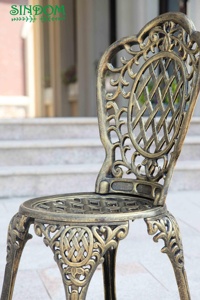 Chất Lượng Cao Rustproof Patio Nhôm Vòng Bàn Và Ghế Đồ Nội Thất Vườn Set - Product Image 5