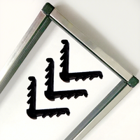 Connecteurs d'angle pliables en alliage d'aluminium de haute qualité pour verre isolant, barres d'espacement à bords chauds pour maisons préfabriquées