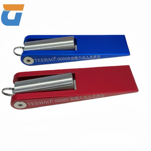 Clé triangulaire TEEBAO pour ascenseur, porte d'entrée - Jauge d'espacement 3-en-1 (80-2240 mm) et butée de porte rouge - Product Image 1